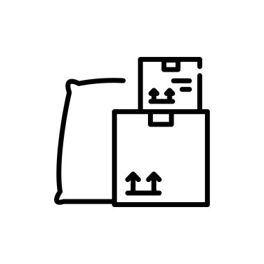 Supplies olor line icon. Pictogram for web page.