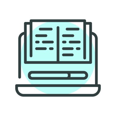 Online learning line icon. Self development