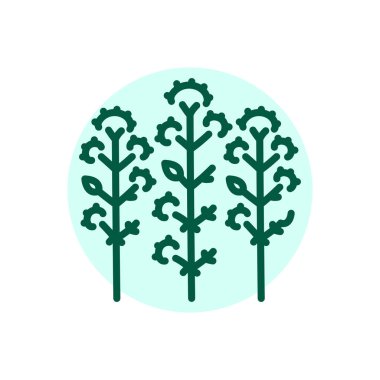 Oregano olor line icon. Pictogram for web page.