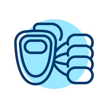 High-tone therapy machine sign olor line icon. Physiotherapy. Pictogram for web page.