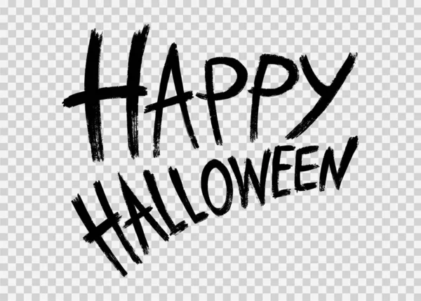 Png veya şeffaf arkaplanda izole edilmiş fırça biçimi, metin için boş alan, poster için element şablonu, broşürler, çevrimiçi reklamcılık, vektör ilülasyonu ile Cadılar Bayramı metni afişi 