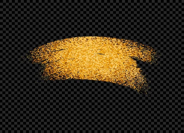Золотые Блёстки Нарисованные Вручную Изолируют Кисть Png Прозрачном Фоне Графические — стоковый вектор