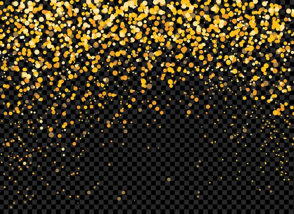 Des Particules Paillettes Isolent Sur Fond Png Transparent Avec Neige — Image vectorielle