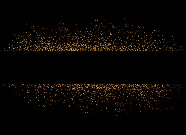 Золотые Частицы Блеска Баннером Изолировать Png Прозрачный Фон Графические Ресурсы — стоковый вектор