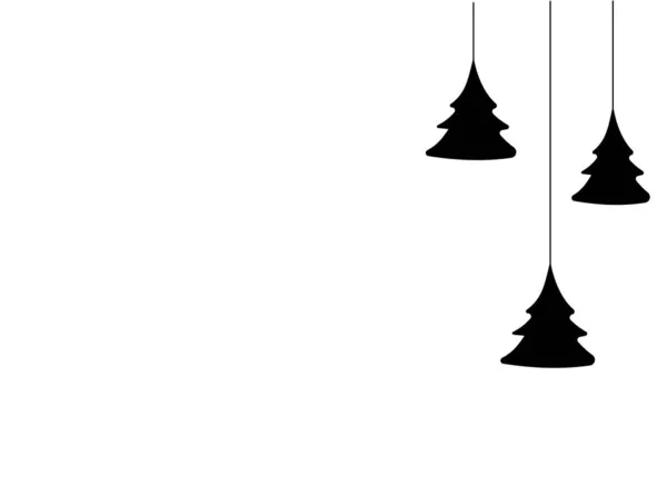 Coup Pinceau Dessiné Main Sapin Noël Avec Étoile Isolé Sur — Image vectorielle