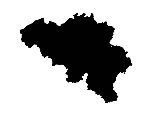 比利时地图 在平面或透明背景上孤立 比利时符号 杂志和商业匹配的国家海报模板 矢量插图 — 图库矢量图片