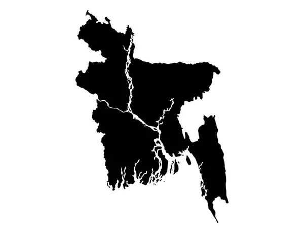 Bangladesh Kaart Geïsoleerd Png Transparante Achtergrond Symbool Van Bangladesh Sjabloon — Stockvector