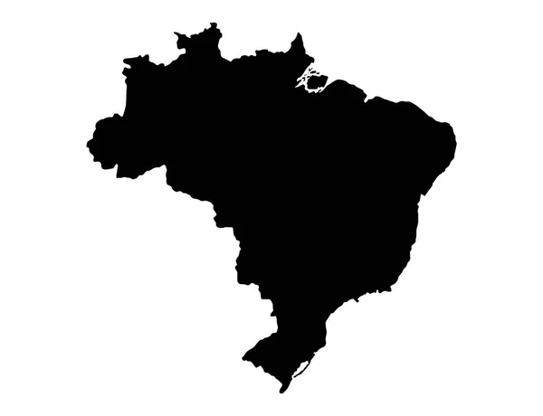 Mappa Brasile Isolata Sfondo Png Trasparente Simbolo Del Brasile Modello — Vettoriale Stock