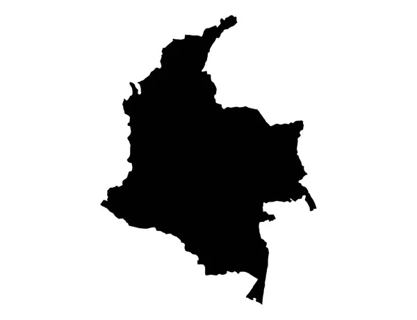 Kolumbien Karte Isoliert Auf Png Oder Transparentem Hintergrund Symbol Kolumbiens — Stockvektor