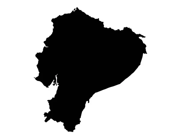 Ecuador Kaart Geïsoleerd Png Transparante Achtergrond Symbool Van Ecuador Sjabloon — Stockvector
