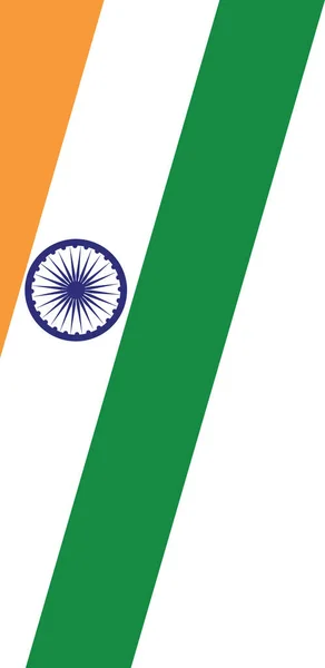 Eckschwenken Der Indien Flagge Isoliert Auf Png Oder Transparentem Hintergrund — Stockvektor