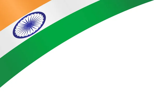 Canto Acenando Bandeira Índia Isolado Png Fundo Transparente Símbolo Índia —  Vetores de Stock