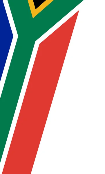 Hoek Zwaaien Zuid Afrika Vlag Geïsoleerd Png Transparante Achtergrond Symbool — Stockvector