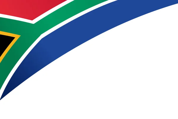 Hörn Viftande Sydafrika Flagga Isolerad Png Eller Transparent Bakgrund Symbol — Stock vektor