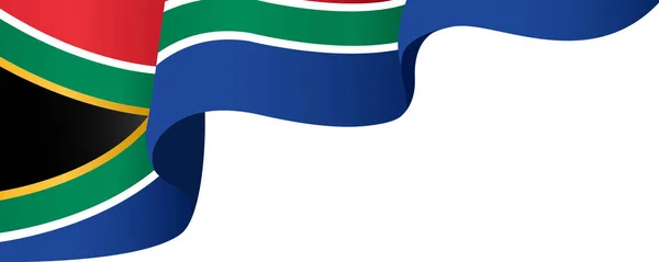 Hörn Viftande Sydafrika Flagga Isolerad Png Eller Transparent Bakgrund Symbol — Stock vektor