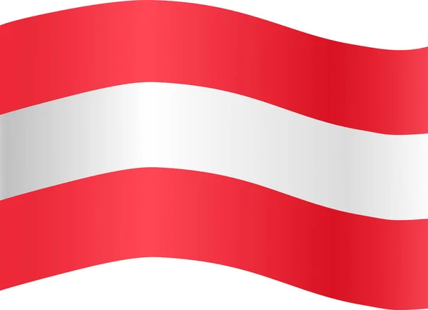 Png Veya Şeffaf Arkaplanda Avusturya Bayrağı Dalgalanması Avusturya Sembolü Afiş — Stok Vektör