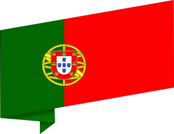 Маршируючий Прапор Португалії Ізольований Пінгу Або Прозорому Тлі Символ Португалії — стоковий вектор
