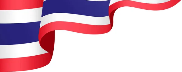 Canto Acenando Bandeira Tailândia Isolado Png Fundo Transparente Símbolo Tailândia — Vetor de Stock