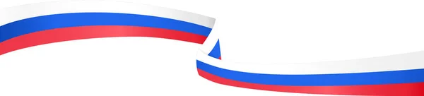 Russie Vague Drapeau Isolé Sur Fond Png Transparent Symbole Russie — Image vectorielle