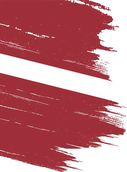 Σημαία Λετονίας Βαφή Πινέλο Υφή Απομονώνονται Png Διαφανές Φόντο Σύμβολο — Διανυσματικό Αρχείο