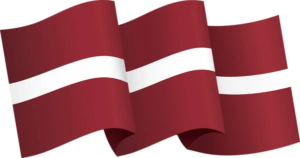 Латвийский Флаг Волна Изолированы Png Прозрачный Фон Символ Латвии Шаблон — стоковый вектор