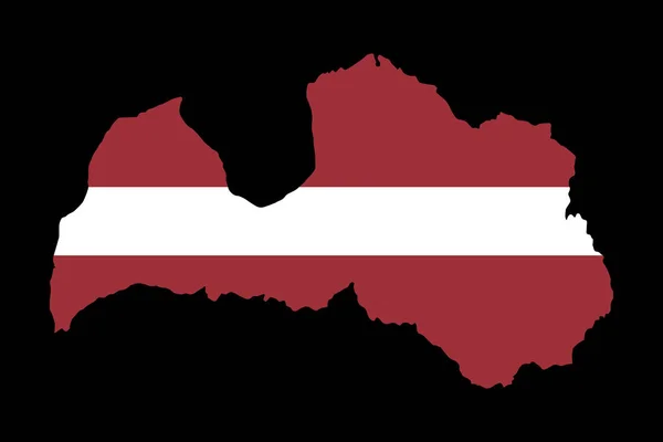 Haritadaki Letonya Bayrağı Png Veya Şeffaf Arkaplanda Izole Edilmiş Letonya — Stok Vektör