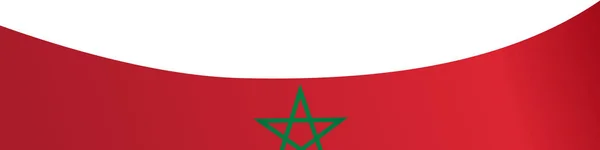 Flaga Maroka Fala Izolowana Png Lub Przejrzyste Tło Symbol Maroko — Wektor stockowy
