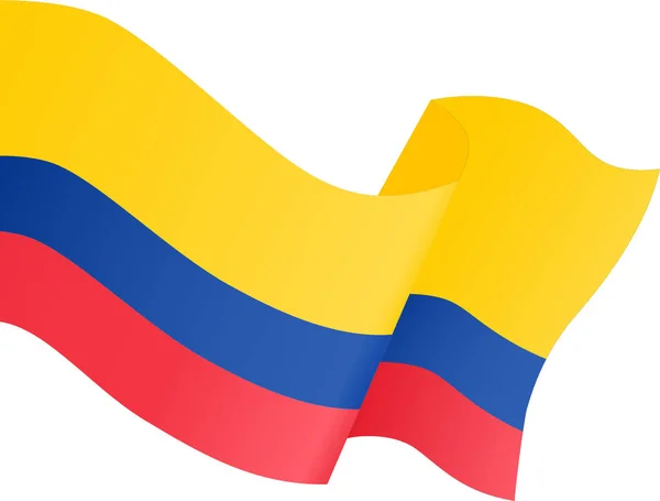 Colombia Flag Isolated Png Transparent Background Symbol Colombia Template Banner — Stock Vector