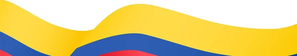 Флаг Колумбии Изолирован Png Прозрачном Фоне Символ Колумбии Шаблон Баннера — стоковый вектор