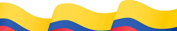 Флаг Колумбии Изолирован Png Прозрачном Фоне Символ Колумбии Шаблон Баннера — стоковый вектор
