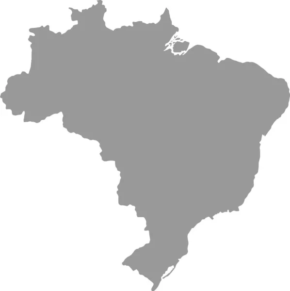 Mapa Brasil Png Fondo Transparente Símbolos Brasil Ilustración Vectorial — Vector de stock