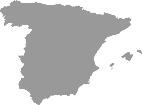 Spanien Karta Png Eller Transparent Bakgrund Symboler Spanien Vektor Illustration — Stock vektor