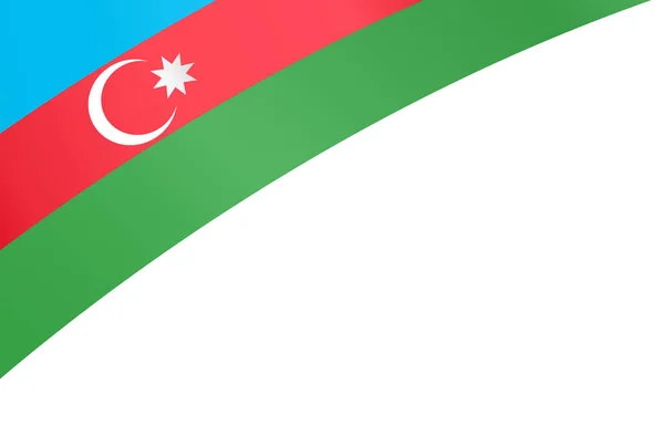 Azerbajdzsán Zászló Hullám Elszigetelt Png Vagy Átlátszó Háttér Symbol Azerbajdzsán — Stock Vector