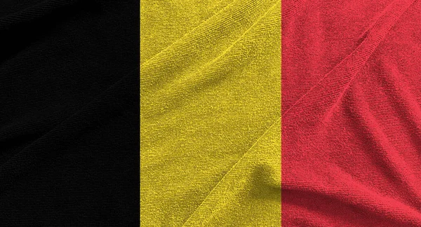 Belgique Vague Drapeau Isolé Sur Fond Png Transparent Symboles Belgique — Photo