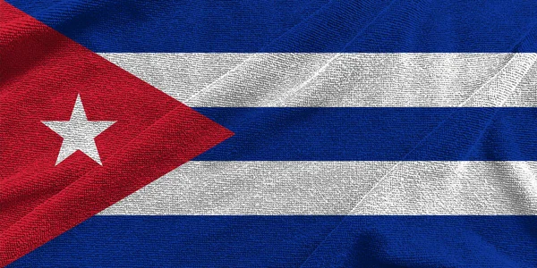 Cuba Flag Wave Isolated Png Transparent Background Symbols Cuba Template — Stock Photo, Image
