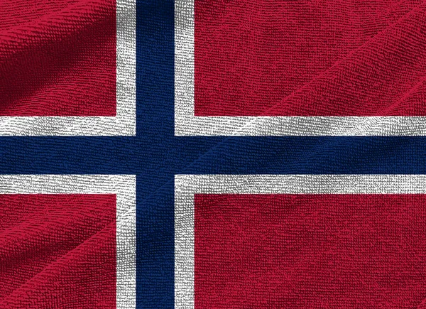 Norge Flagga Våg Isolerad Png Eller Transparent Bakgrund Symboler Norge — Stockfoto