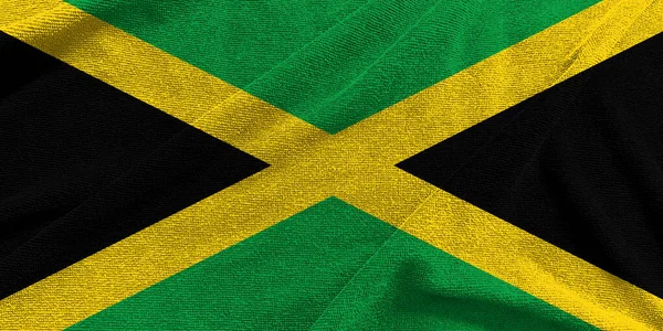 Jamaica Bandiera Onda Isolata Sfondo Png Trasparente Simboli Della Giamaica — Foto Stock