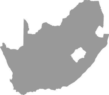 Güney Afrika haritası png veya şeffaf arkaplan, Güney Afrika sembolleri. vektör illüstrasyonu