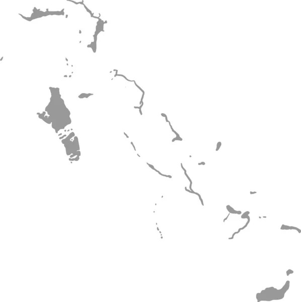 Carte Des Bahamas Sur Fond Png Transparent Symboles Des Bahamas — Image vectorielle