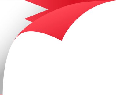 Bahreyn bayrak dalgası png veya şeffaf arkaplanda izole edilmiş, Sembol Bahreyn, afiş, kart, reklam, promosyon ve iş eşleşen ülke posteri, vektör ilüstrasyonu şablonu