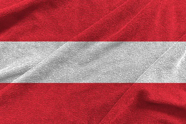 Austria Flaga Fala Tło Symbole Austrii Ilustracja — Zdjęcie stockowe