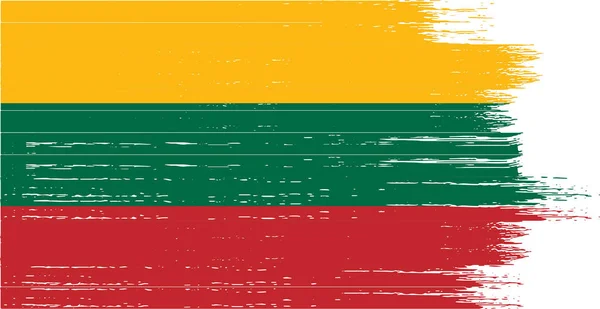 Litauen Fahnenschwenke Isoliert Auf Png Oder Transparentem Hintergrund Symbol Litauens — Stockvektor
