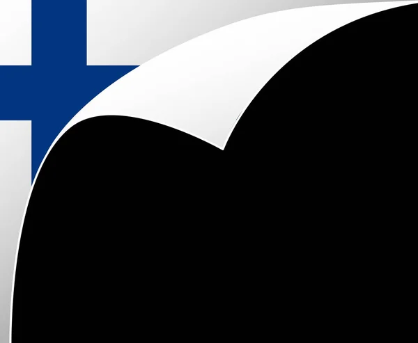 Finland Flag Wave Isolated Png Transparent Background Symbol Finland Vector — Vettoriale Stock