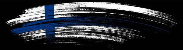 ธงฟ นแลนด แปรงแยกจาก Png นหล โปร งใส กษณ ของฟ นแลนด — ภาพเวกเตอร์สต็อก