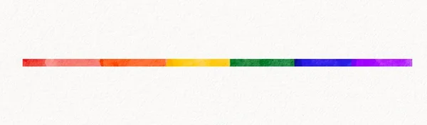 Lgbt Pride Month Watercolor Texture Concept Rainbow Flag Brush Style — стокове фото
