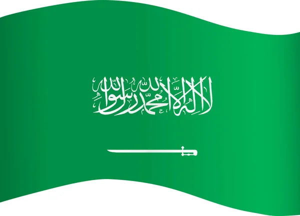 Saudi Arabia Flag Wave Isolated Png Transparent Background Symbol Saudi — стоковое фото