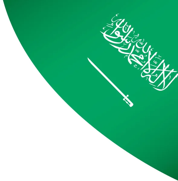 Gelombang Bendera Arab Saudi Terisolasi Pada Latar Belakang Png Atau — Stok Foto