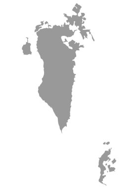 Bahrain map on  png or transparent  background.Symbol of Bahrain.Vector illustration
