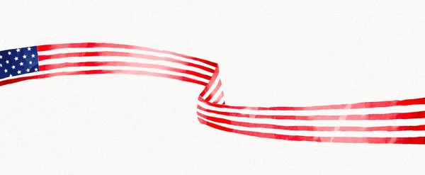 Флаг Сша Текстурой Кисти — стоковое фото