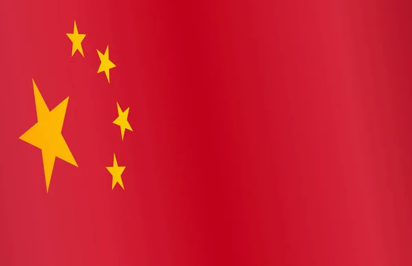 China Flag Standard Shape Color — Stockvektor